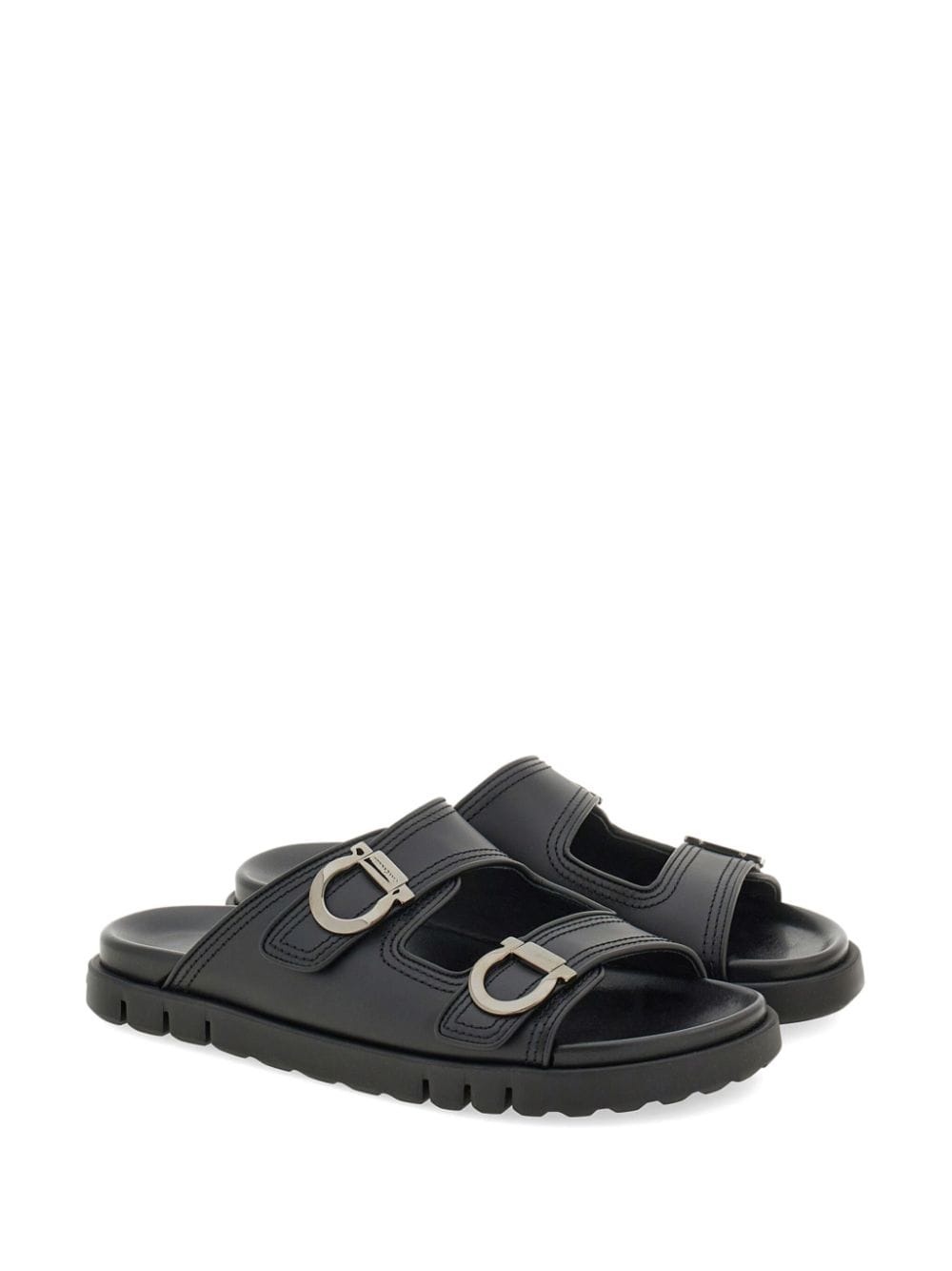 Gancini leather sandals - 2