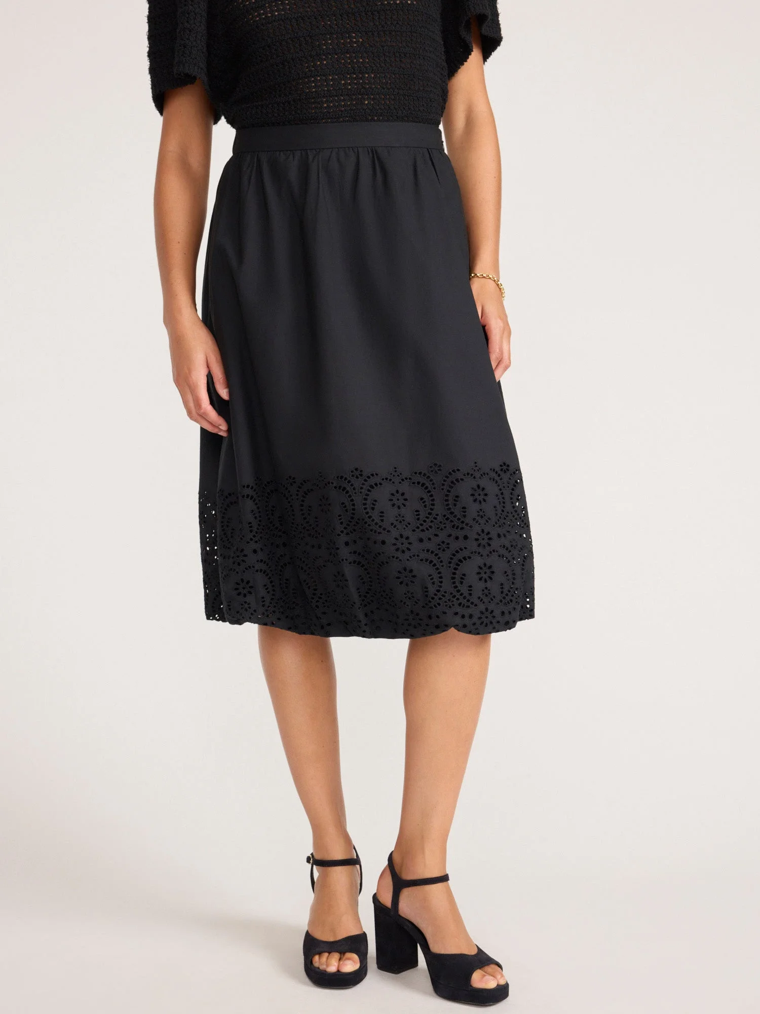 The Loti Eyelet Bubble Skirt - 1
