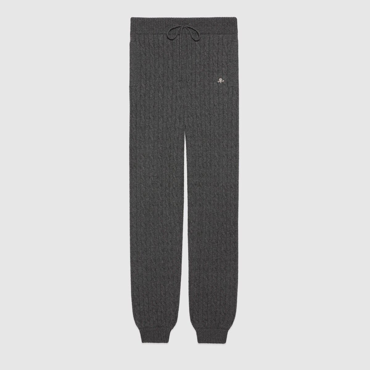 Wide-leg cashmere jogging pant - 1