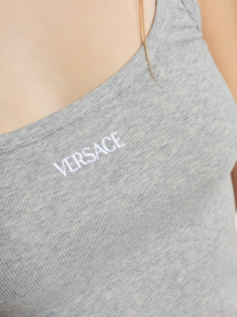 logo ribbed dress 4