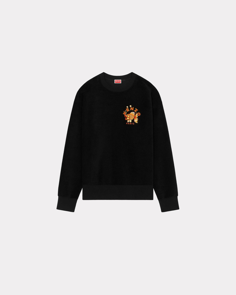 kenzou！ KENZO 'KENZO Kingyo' embroidered classic sweatshirt - FD65SW1044MX