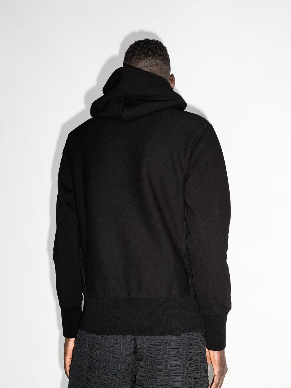 embroidered logo hoodie - 3