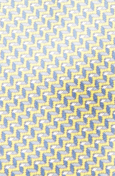 Brioni Standard Silk Tie in Lemon/Graphite outlook