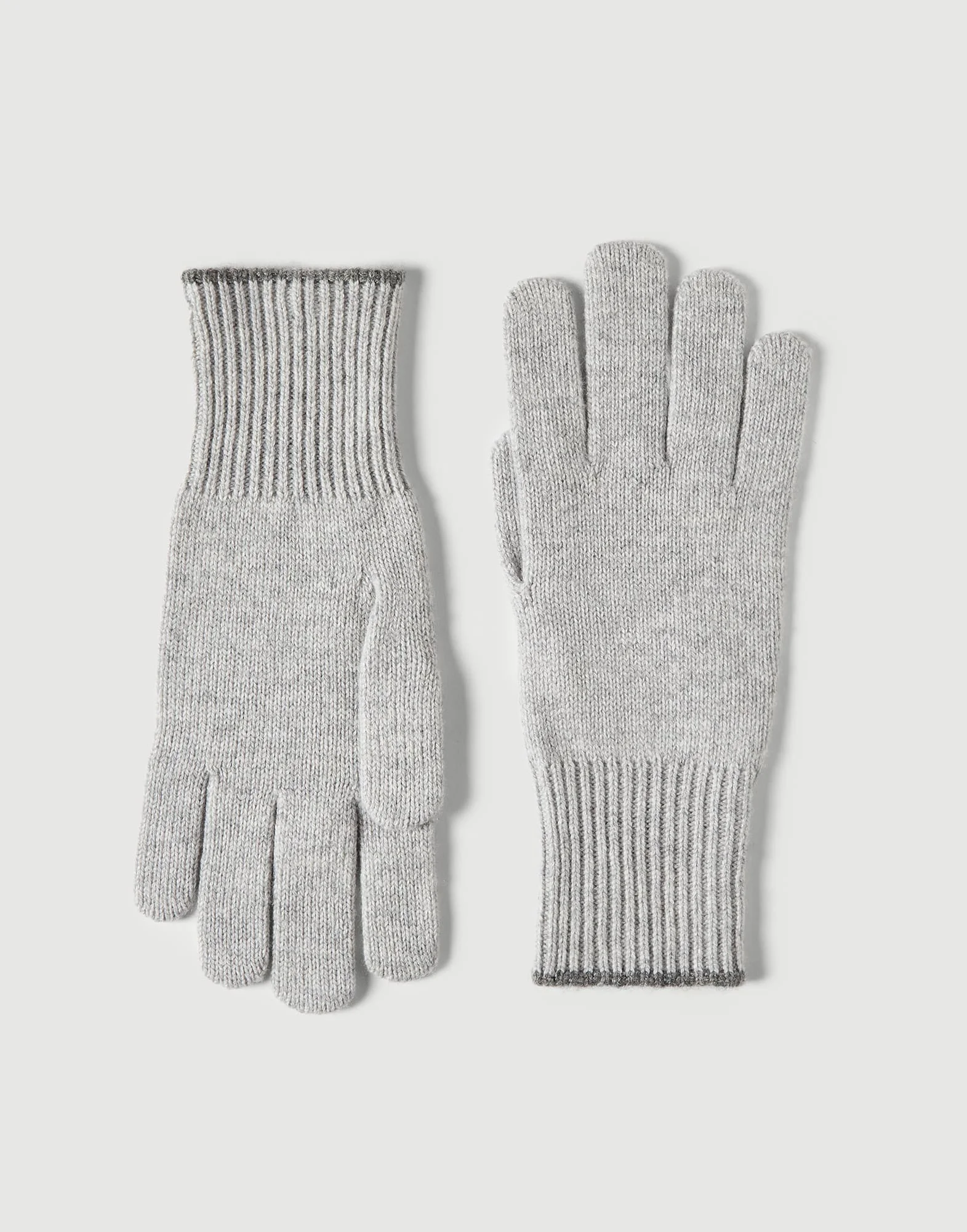 Cashmere knit gloves - 1