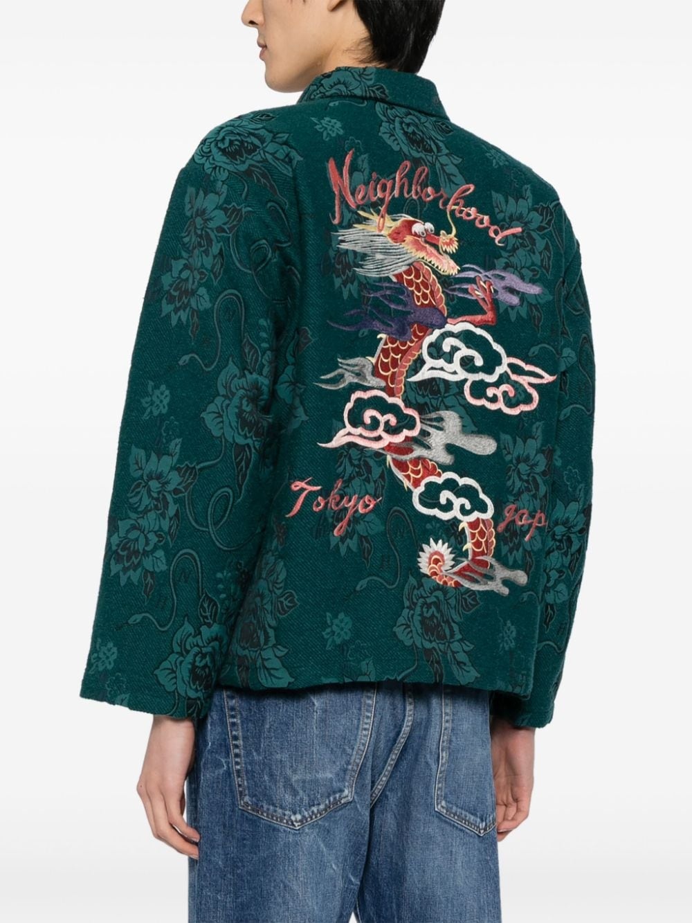 Souvenir jacquard shirt jacket - 4