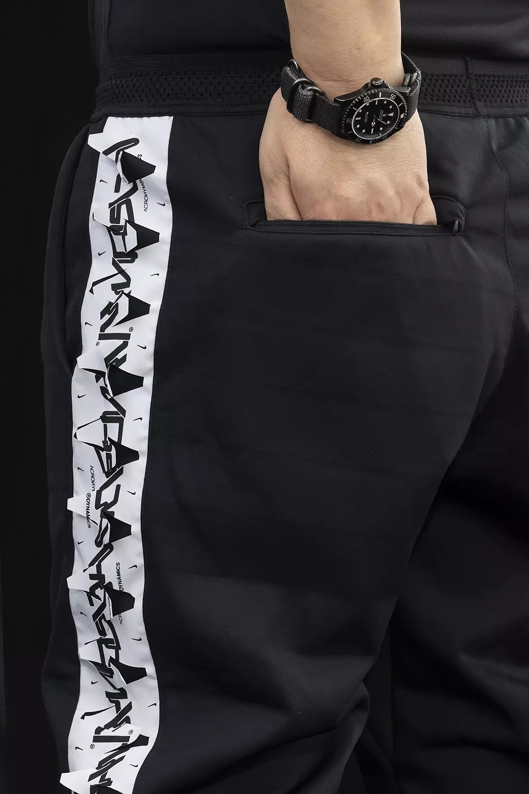 GGG-P1-010 Nike® Acronym® Track Pant Knit BLACK/BLACK - 14