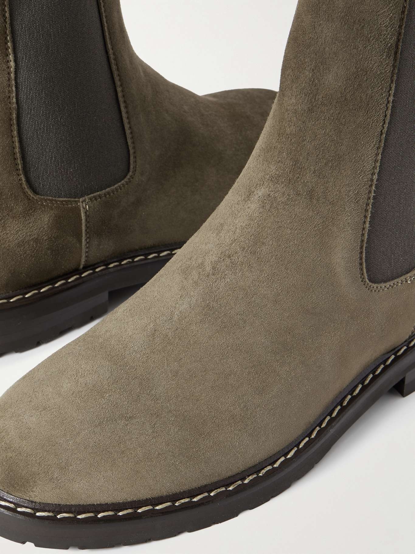 71 suede Chelsea boots Army green - 4