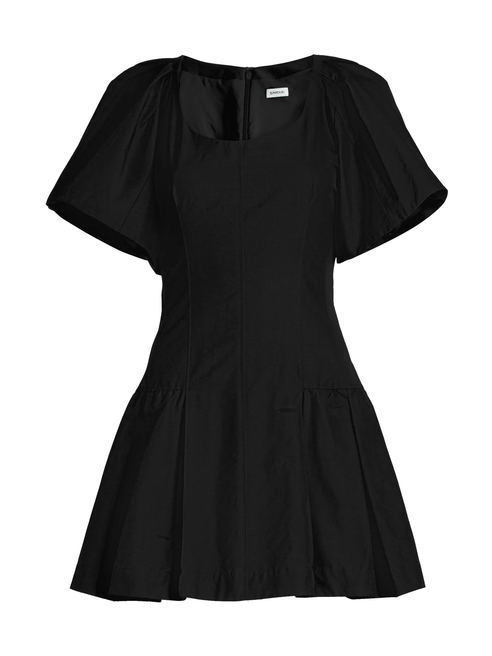 Women's Hattie Cotton-Blend Fit & Flare Minidress - Black - 1