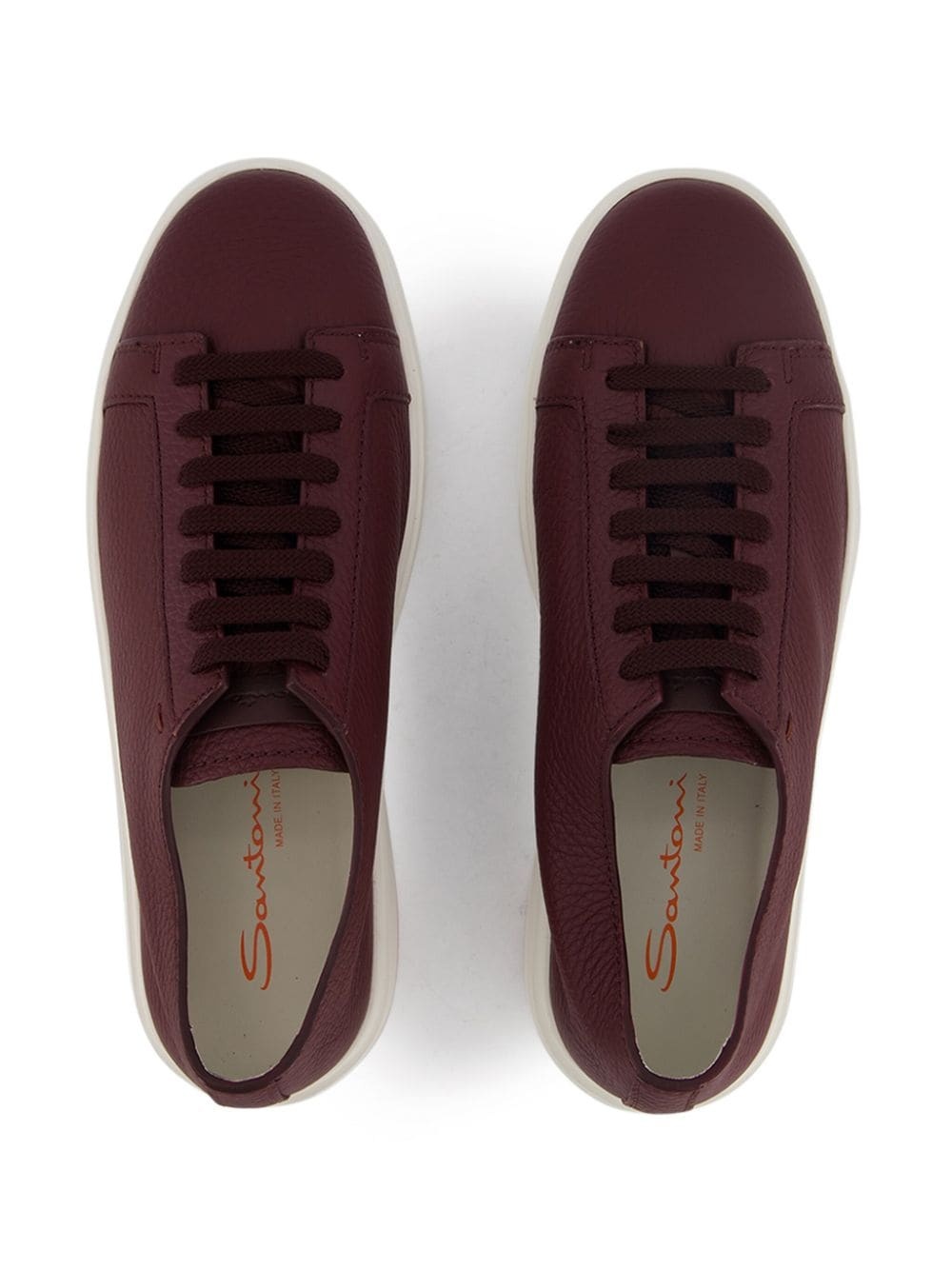 leather low-top sneakers - 8