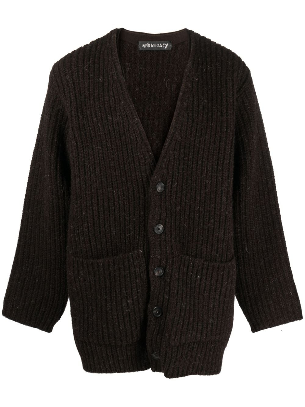 Colossal V-neck wool cardigan - 1