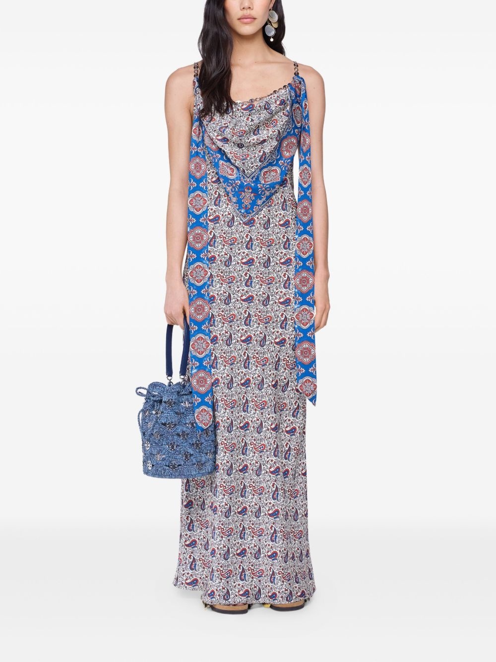 paisley-print maxi dress - 2
