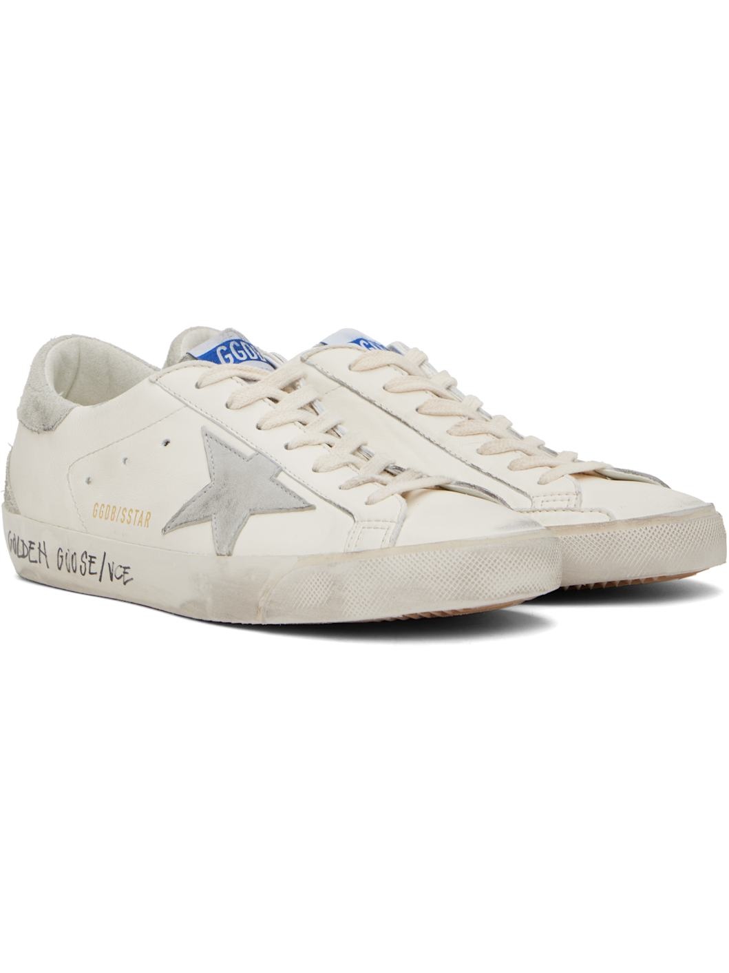 White Super-Star Classic Sneakers - 4