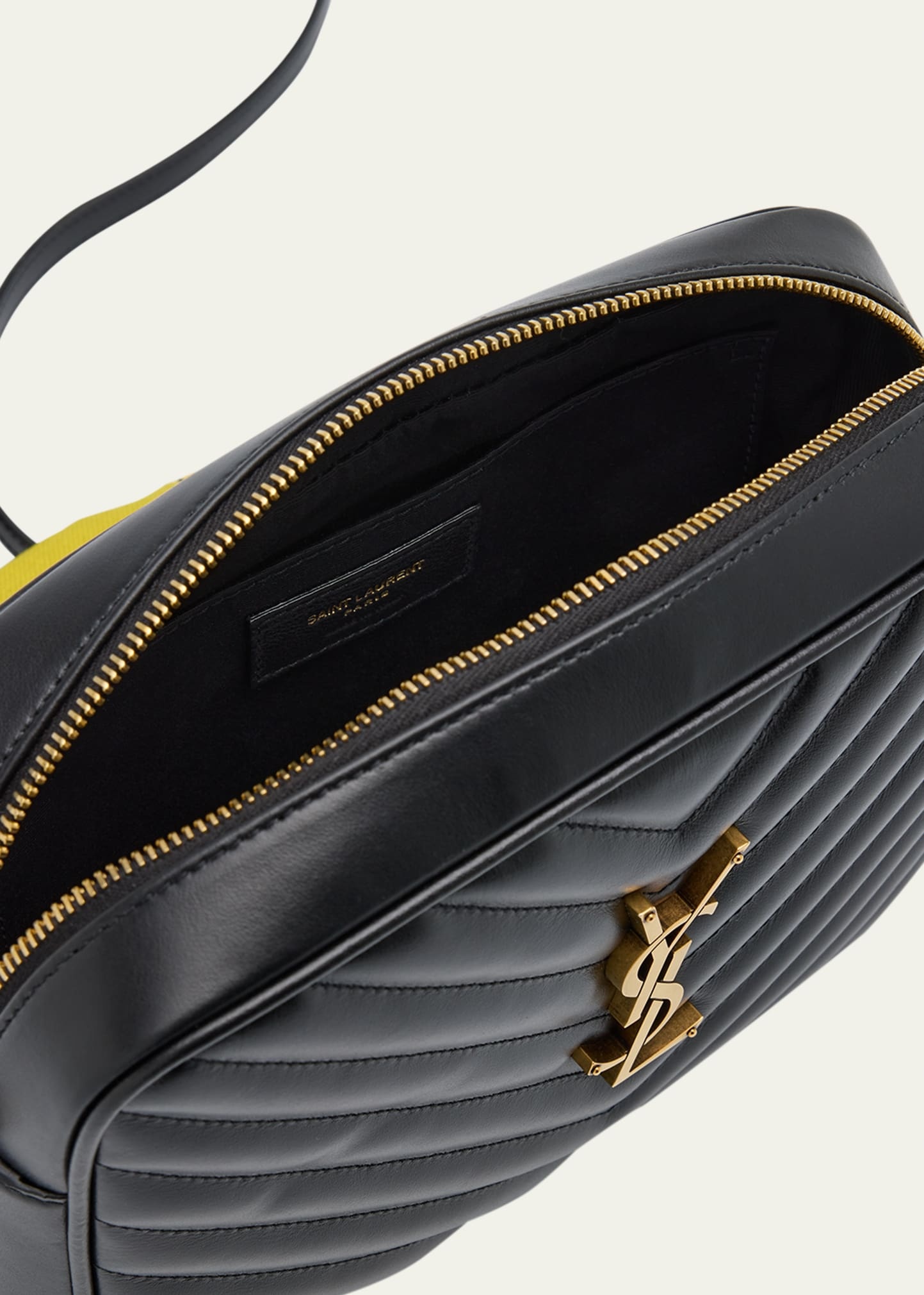 Lou Medium YSL Camera Bag with Pocket in Quilted Leather - 4