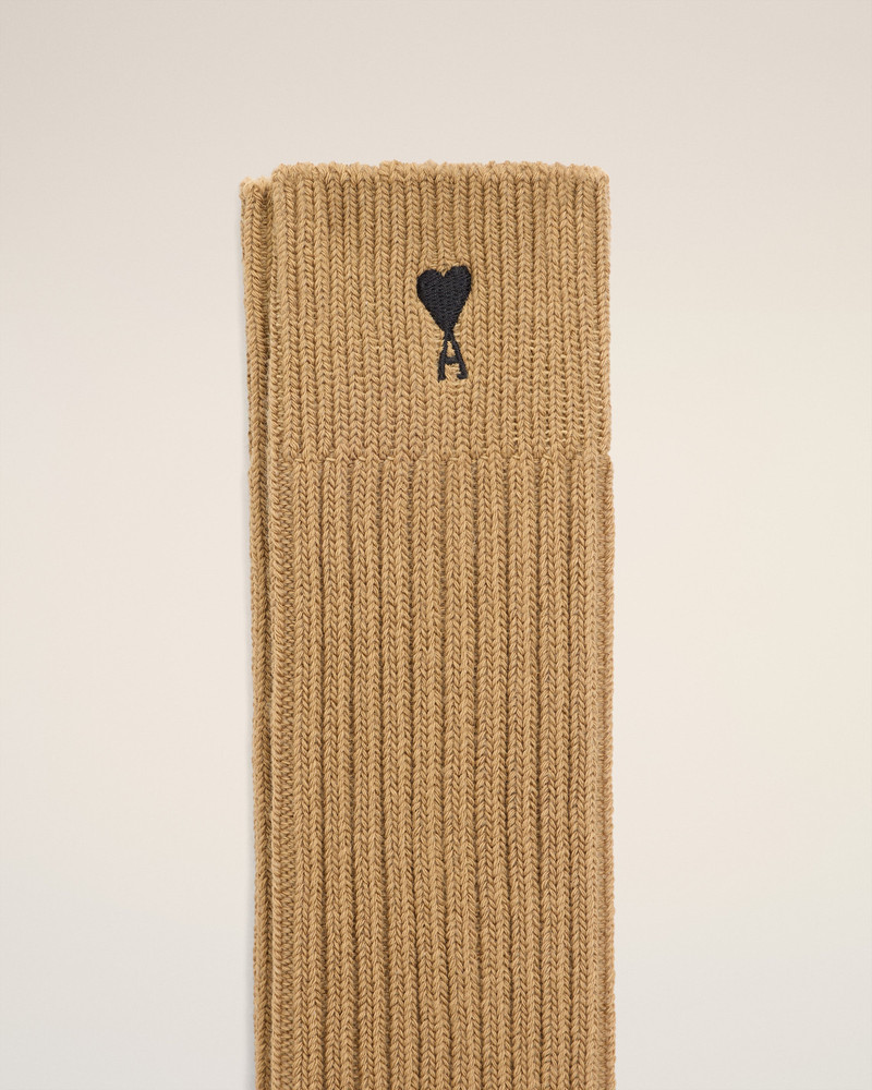 BROWN COTTON AMI DE COEUR SOCKS 3