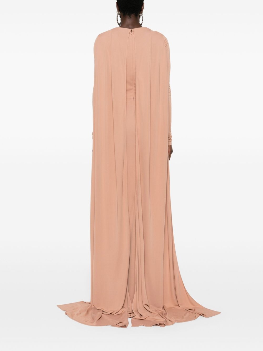 draped-detail gown - 4