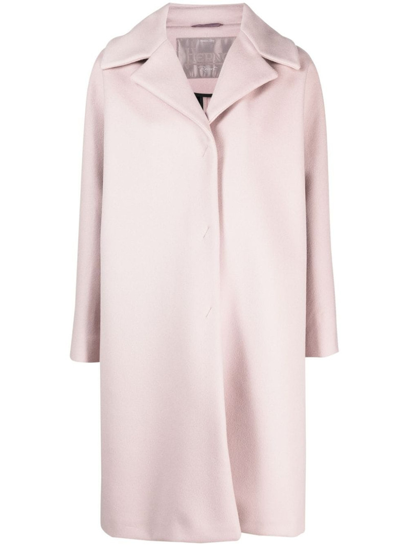 single-breasted wool-blend coat 1