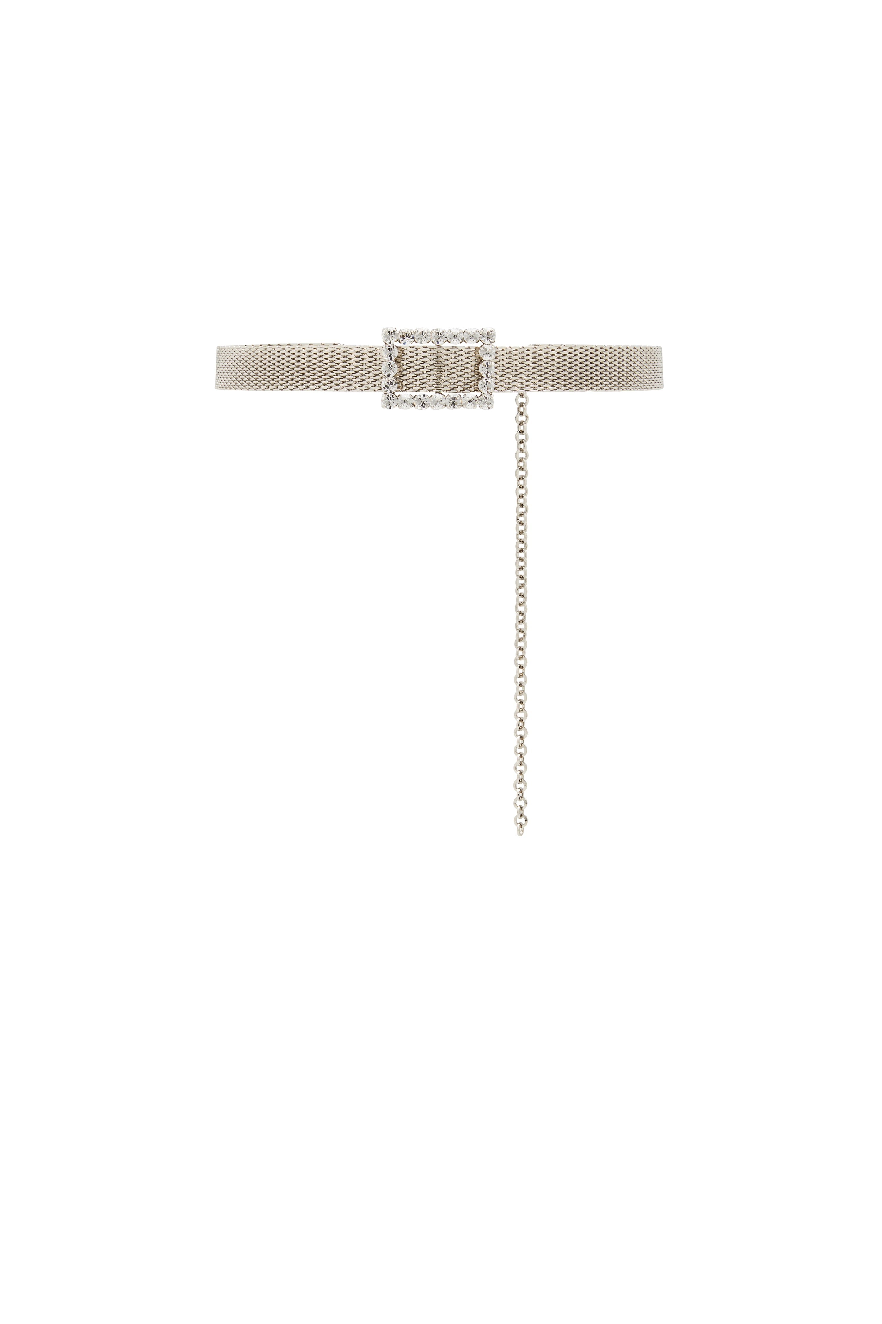 CHAIN BELT WITH CRYSTAL BUCKLE - 1