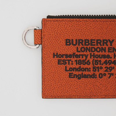 Burberry Location Print Leather Card Case Lanyard outlook