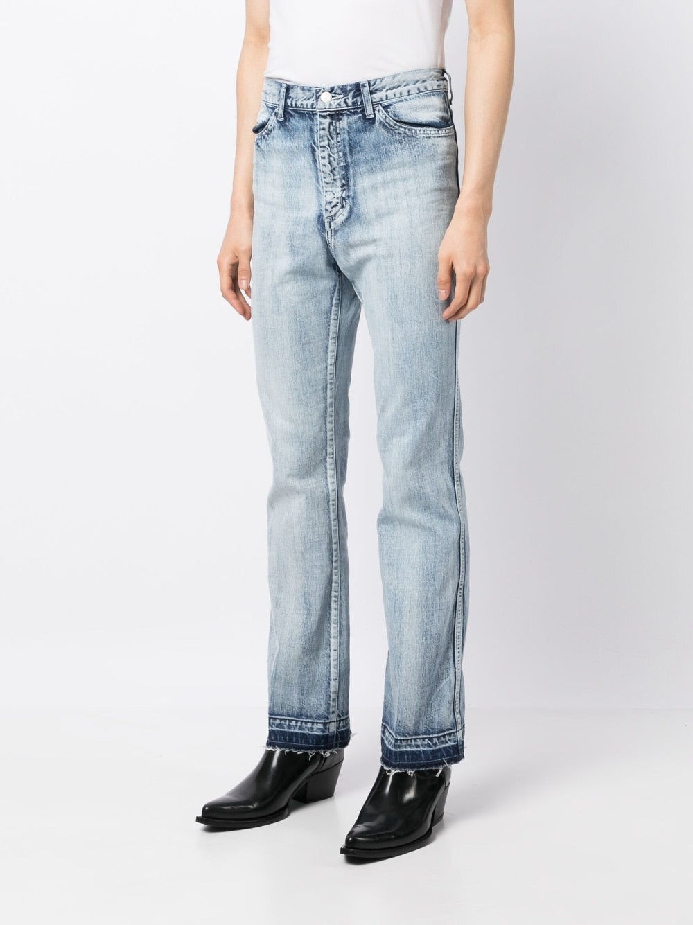ACID-WASH STRAIGHT-LEG JEANS - 5