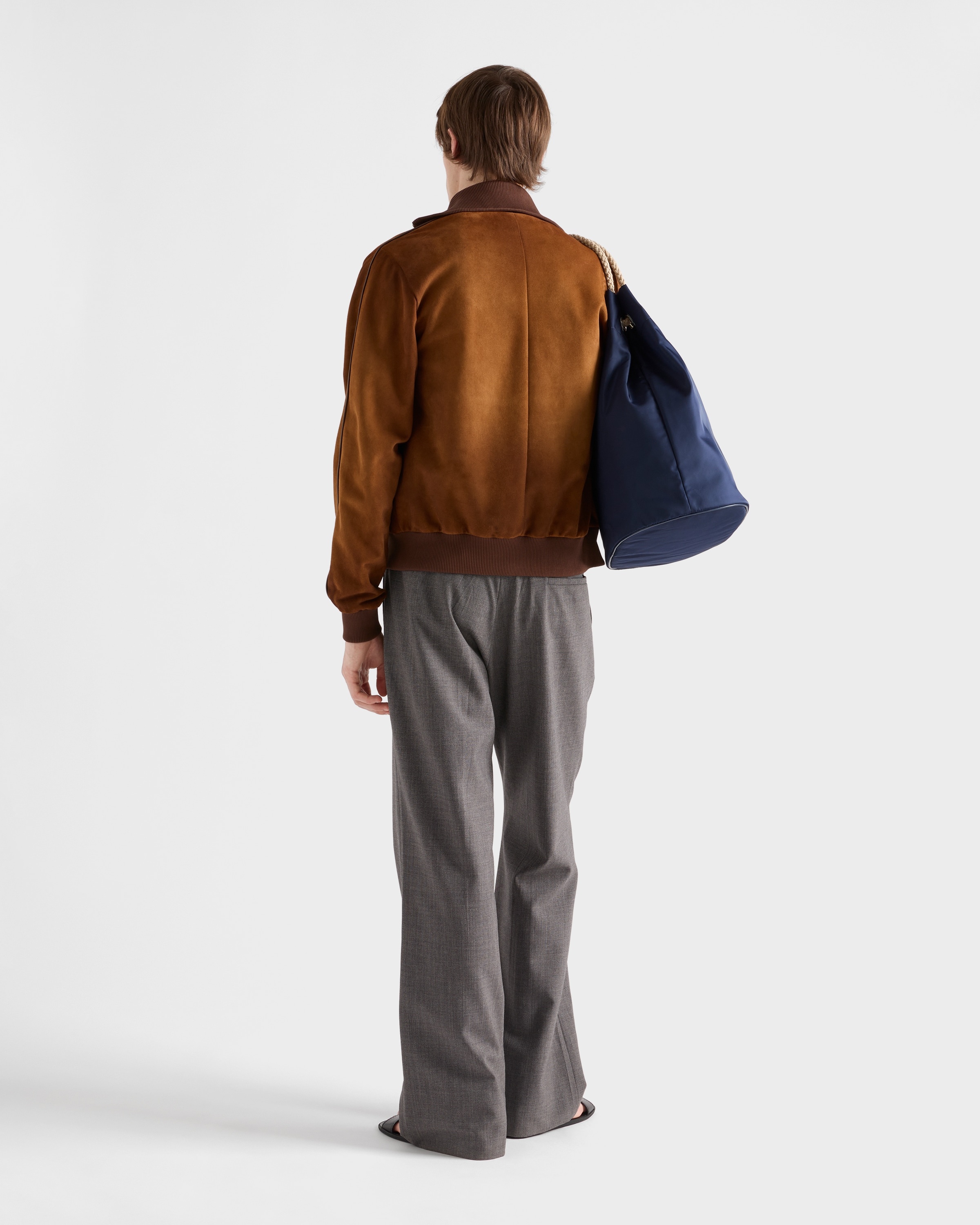 Suede blouson jacket - 5