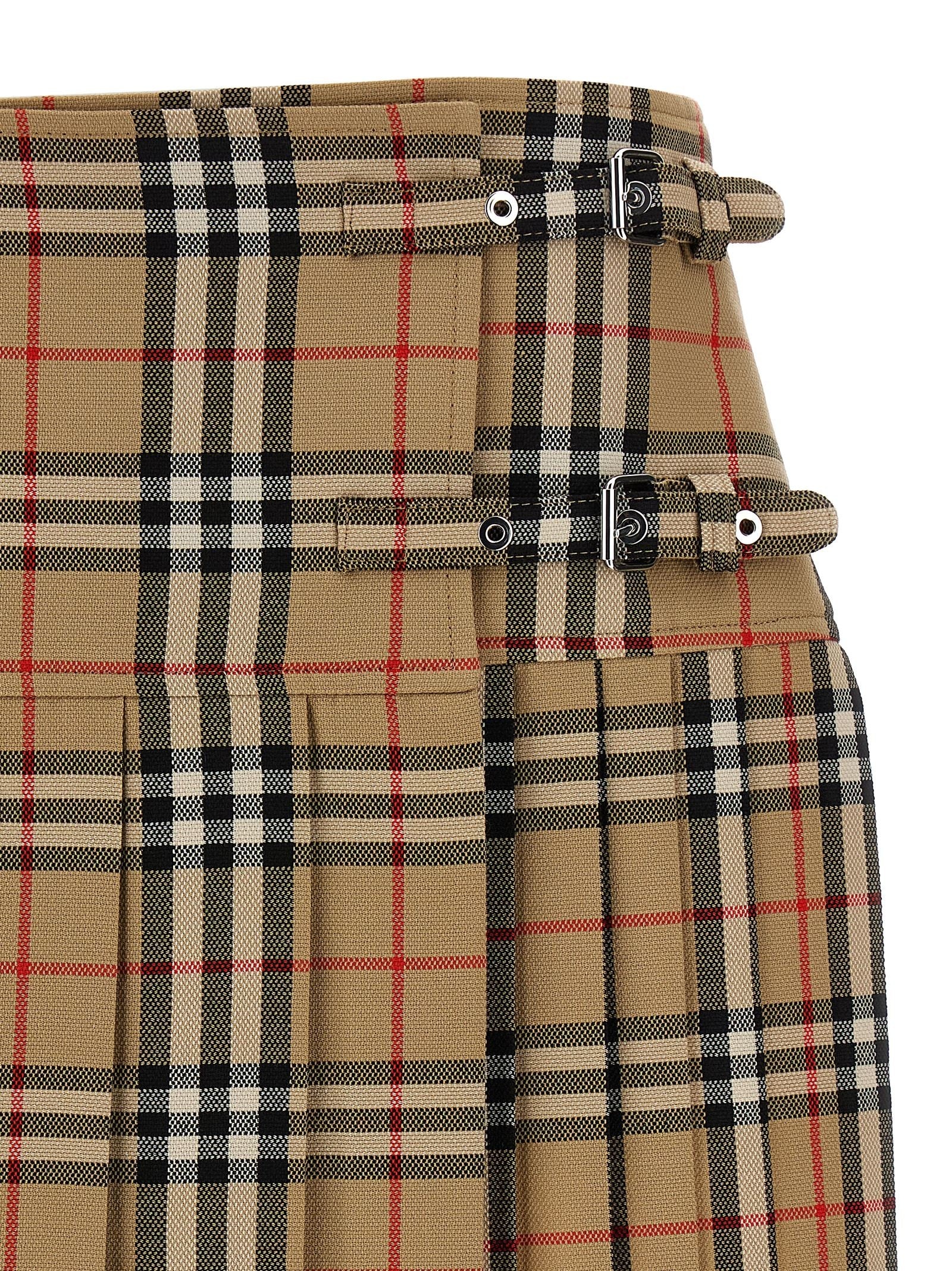 Kilt Skirt Skirts Beige - 3