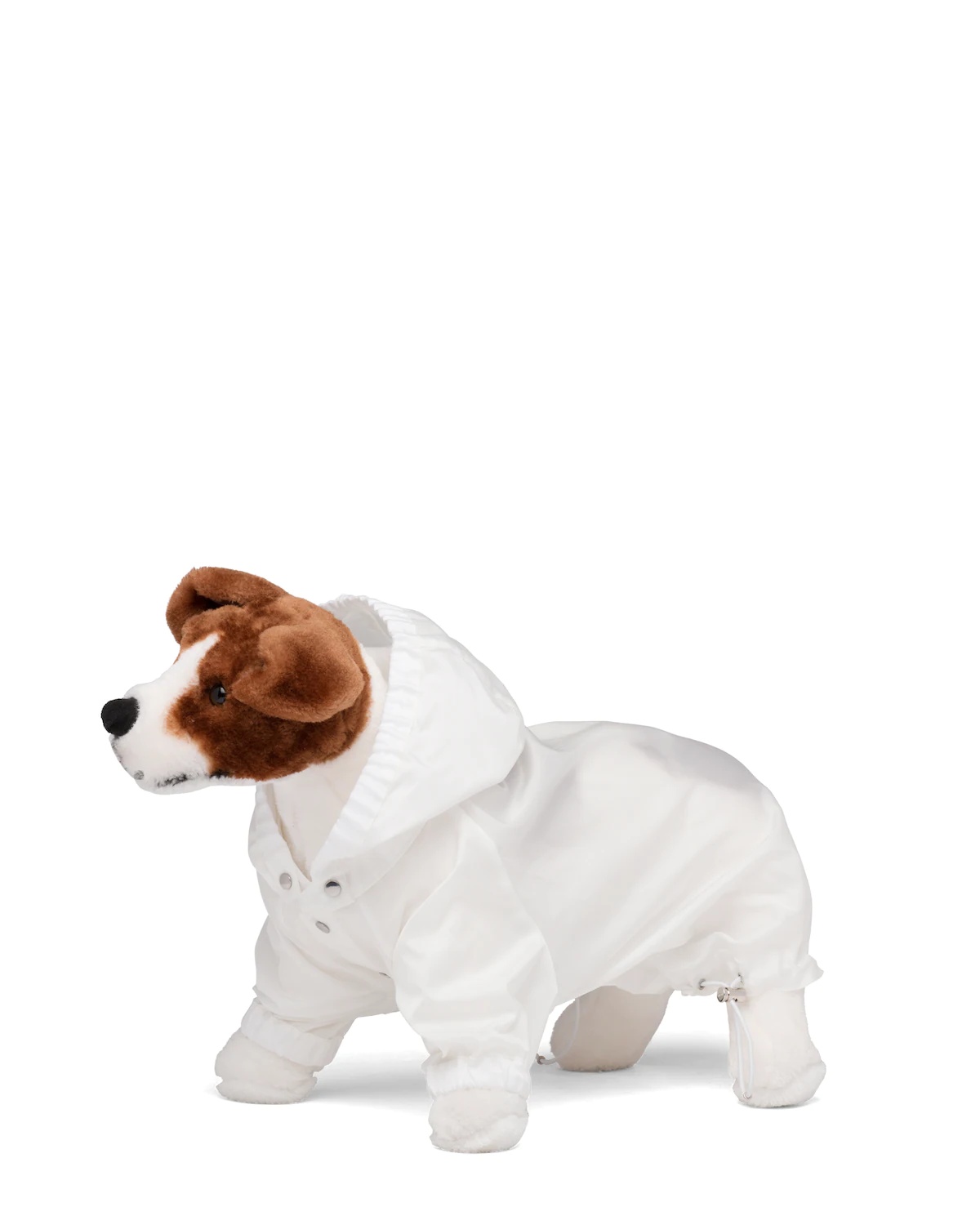 Nylon dog raincoat with hood - 1