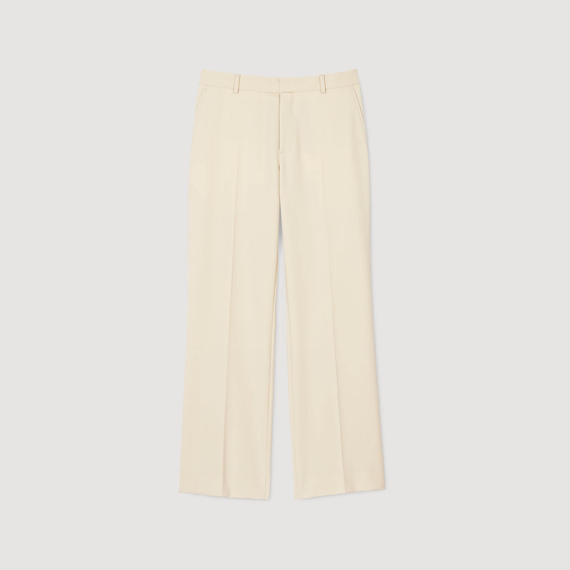 WOOL SUIT TROUSERS - 6