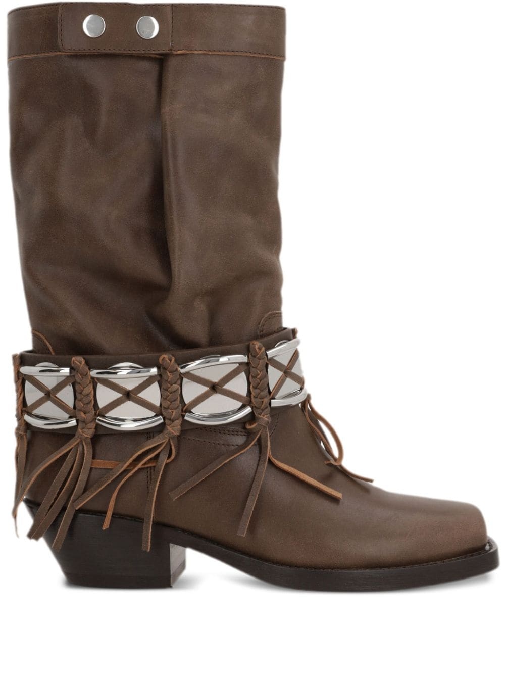 Ademe fringed boots - 1