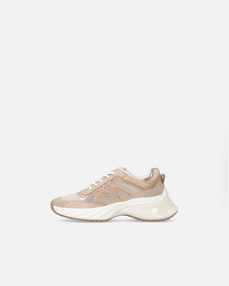 PINKO SNEAKERS WITH MIX OF INSERTS AND LOVE BIRDS LOGO outlook
