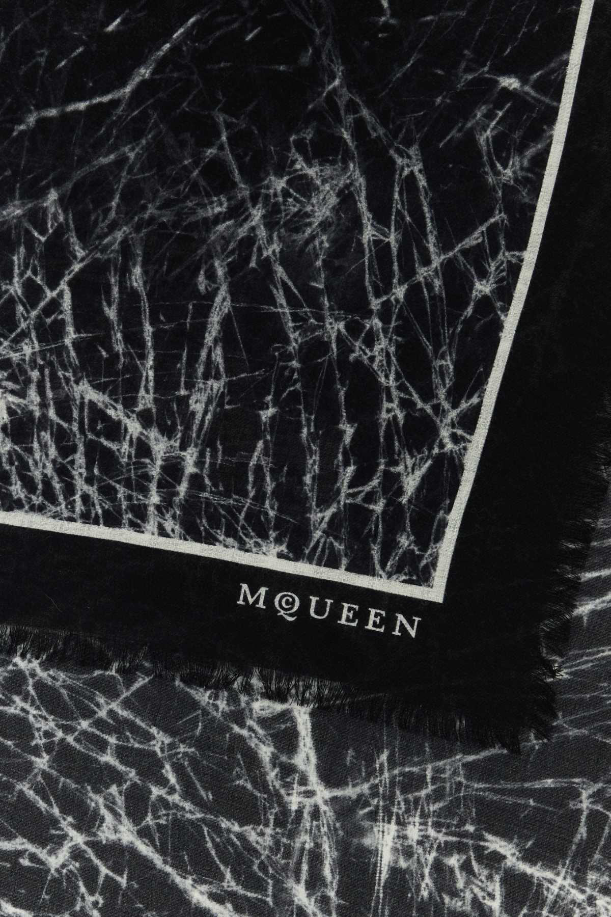 Alexander Mcqueen Women Printed Wool Scarf - 2