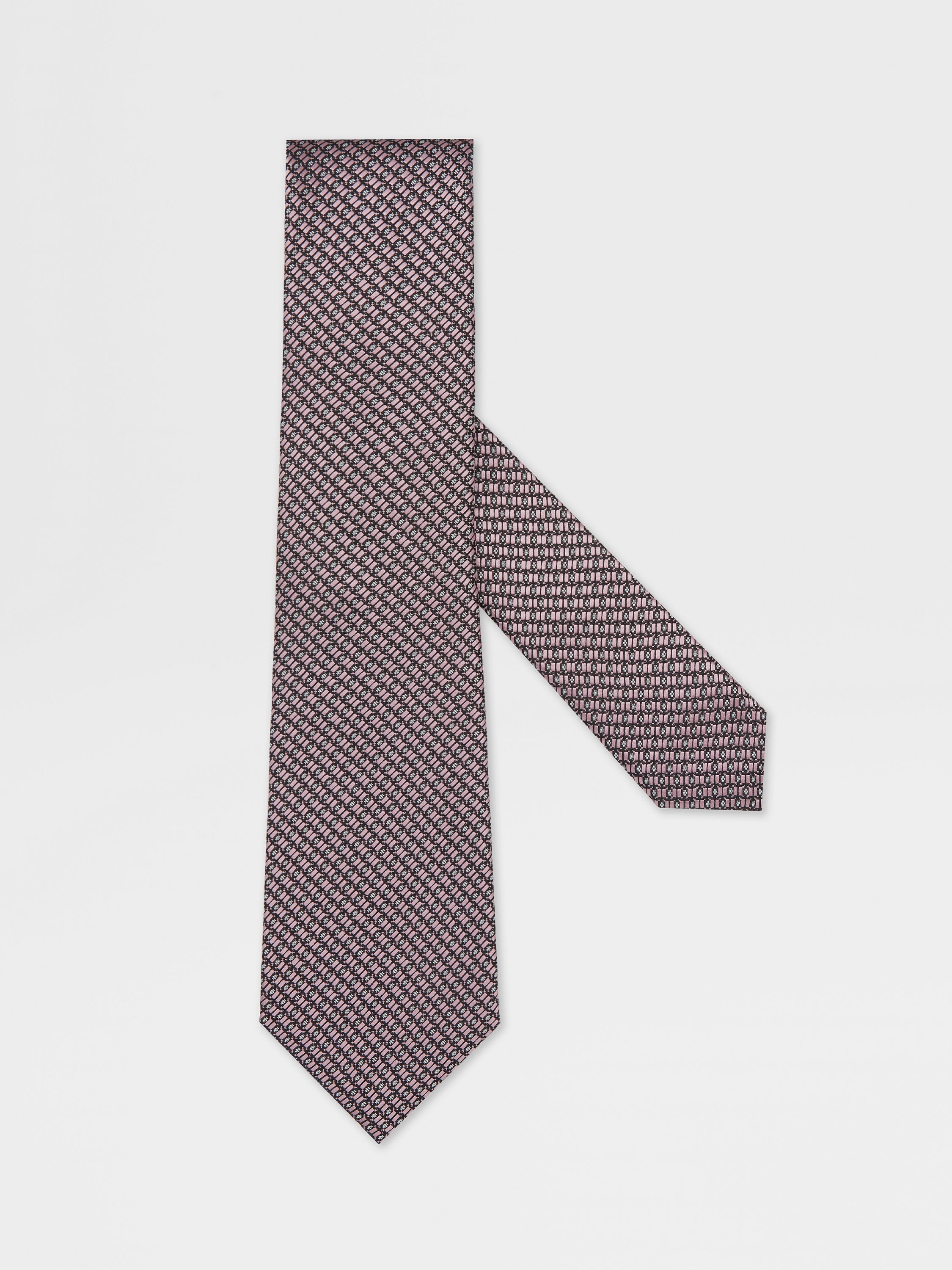 PINK SILK TIE - 1