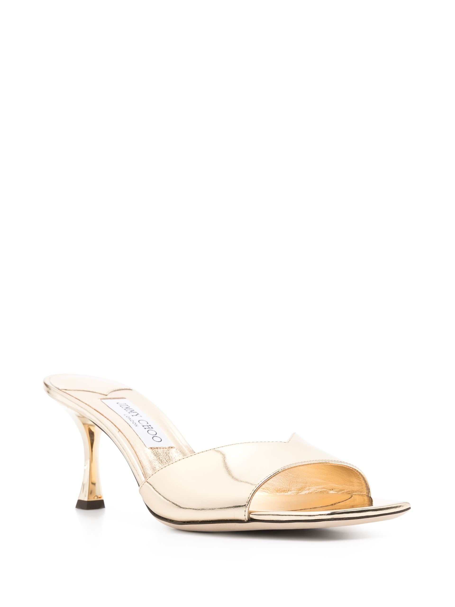 Gold-Tone Skye 70 Leather Sandals - 2