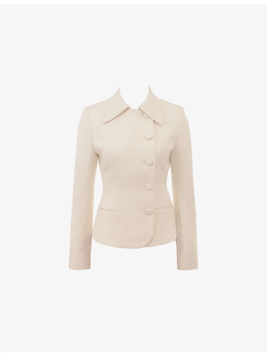 Misha Button-Front Boucle Blazer - 1