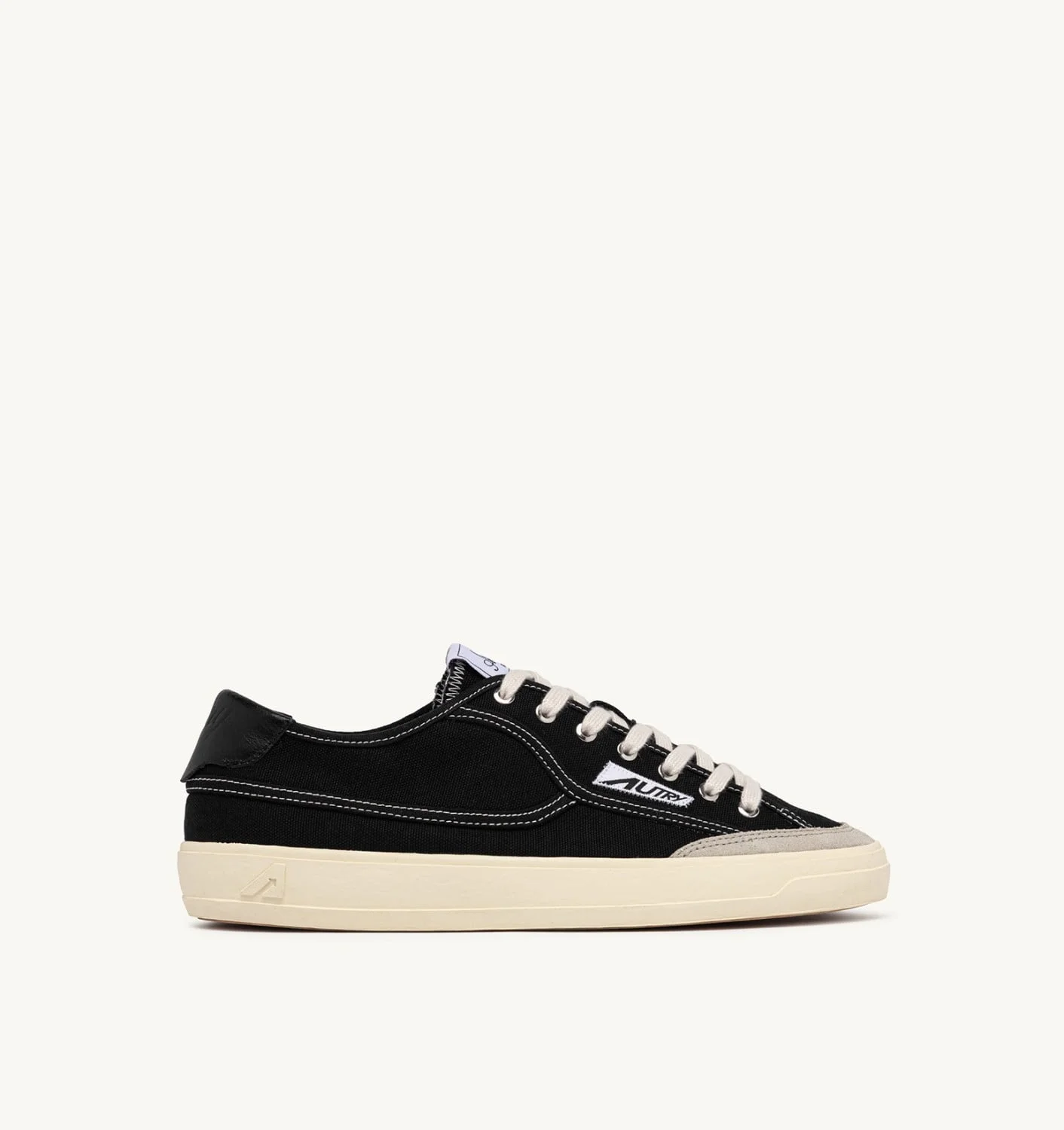 WINDSCAPE LOW SNEAKERS IN BLACK CANVAS - 1