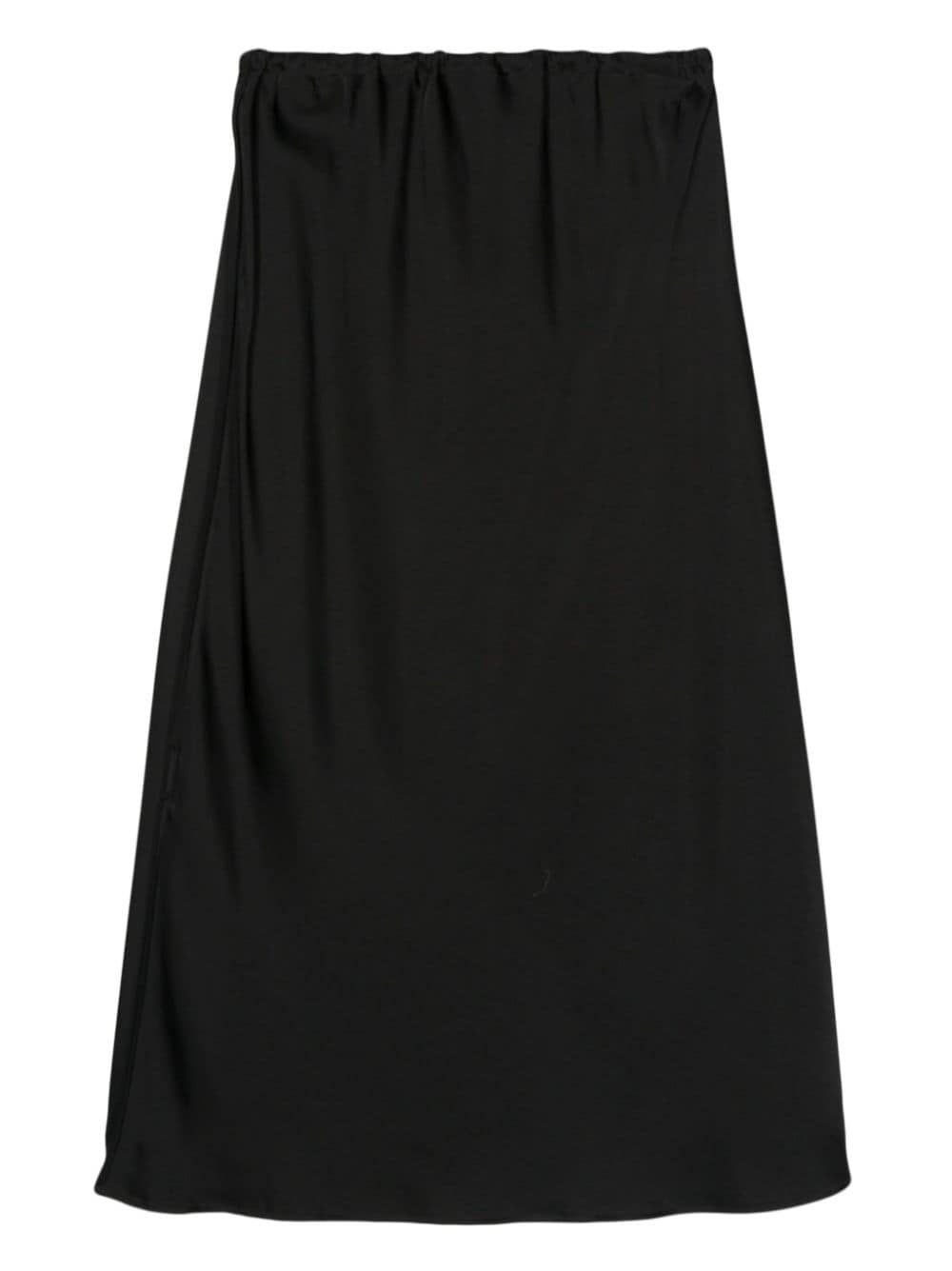 flared satin midi skirt - 2