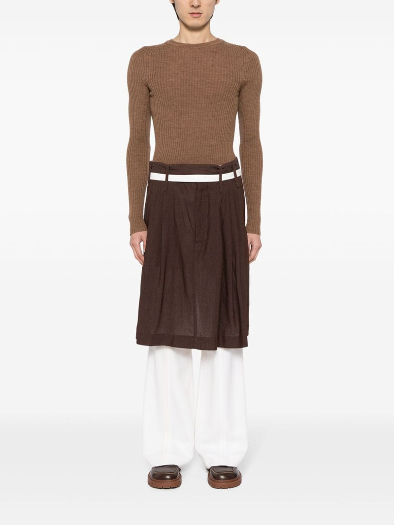 HED MAYNER pleated belted skirt outlook