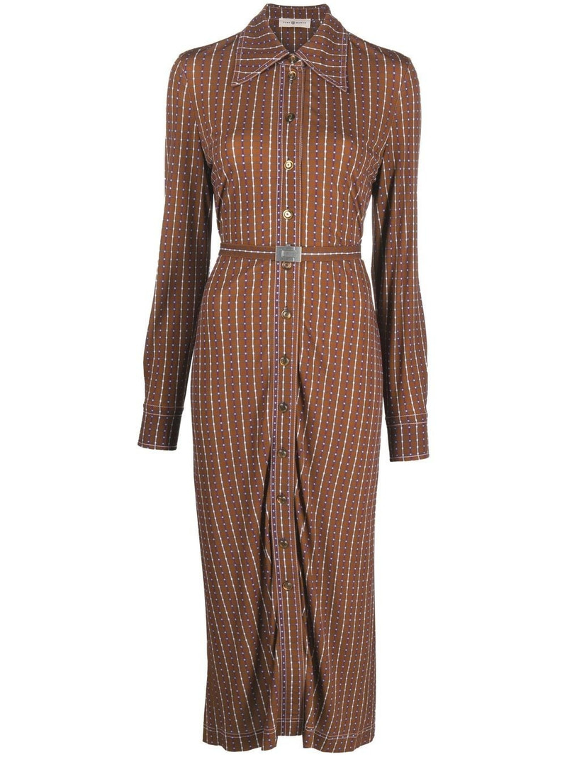 geometric-print shirt dress 1