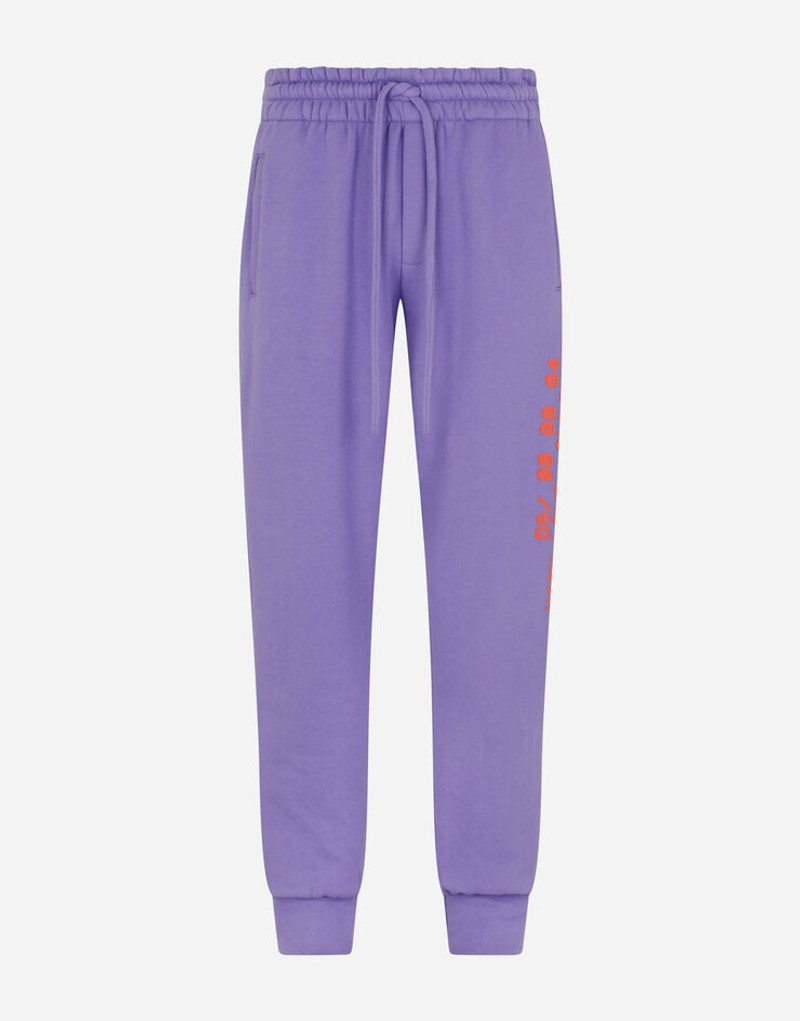 Jersey jogging pants with 3D print 3