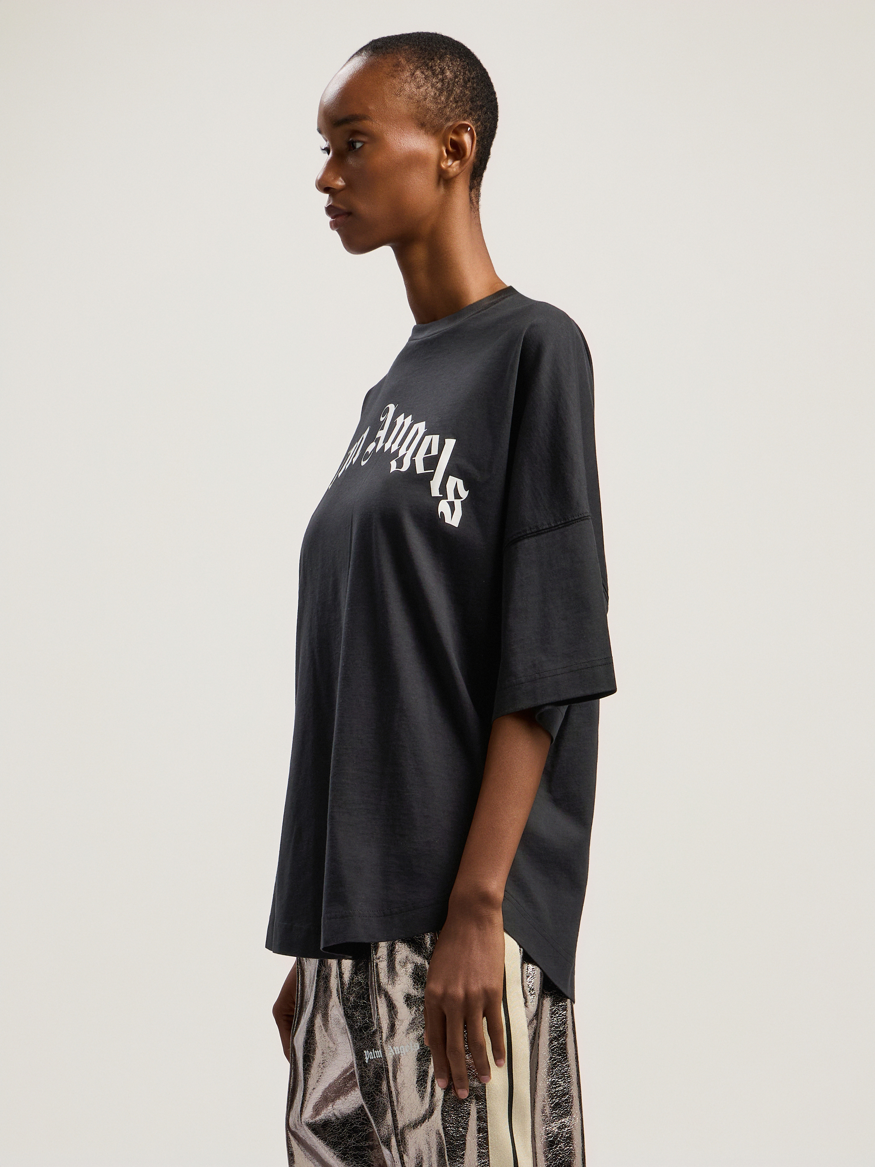 Curved Logo Over Tee - 3
