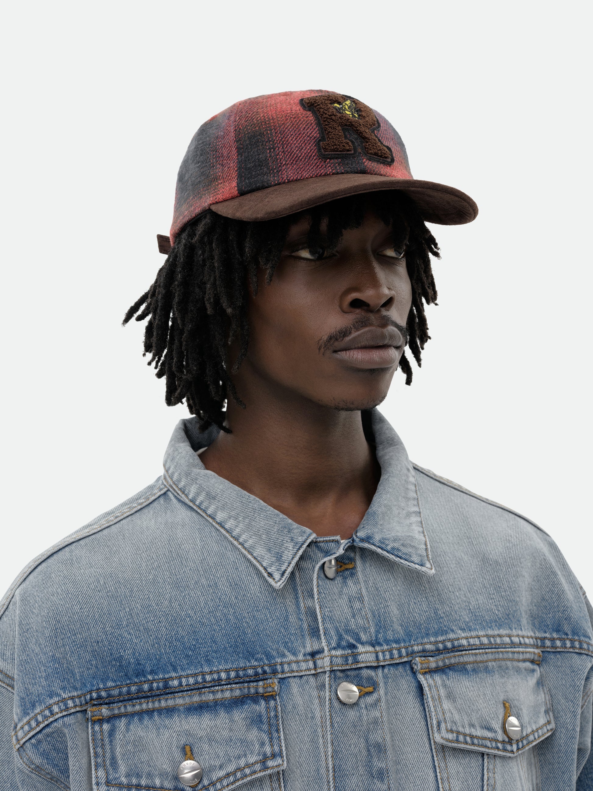 FLANNEL R PATCH 6-PANEL HAT - 6