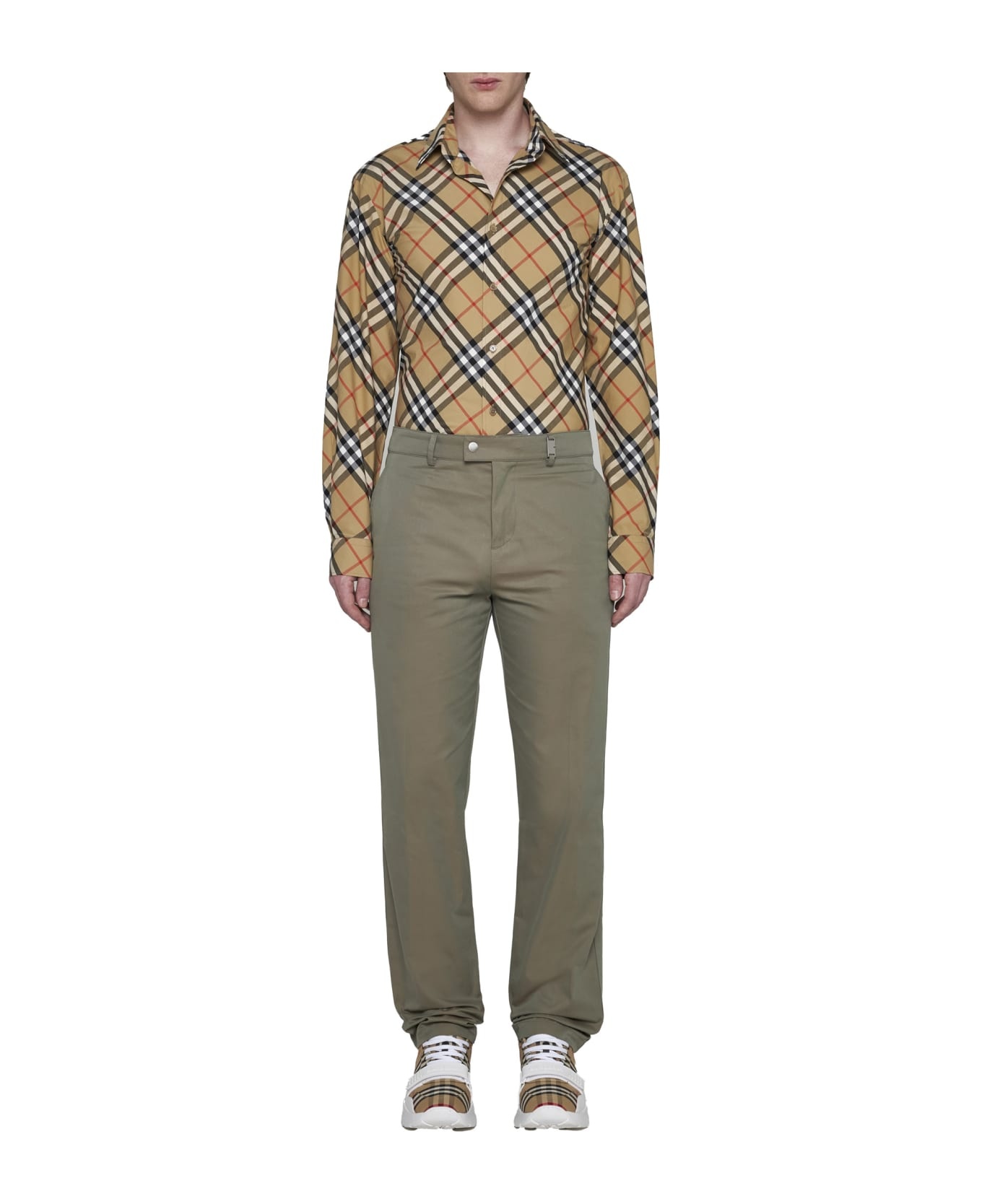 Beige Cotton Shirt - 2