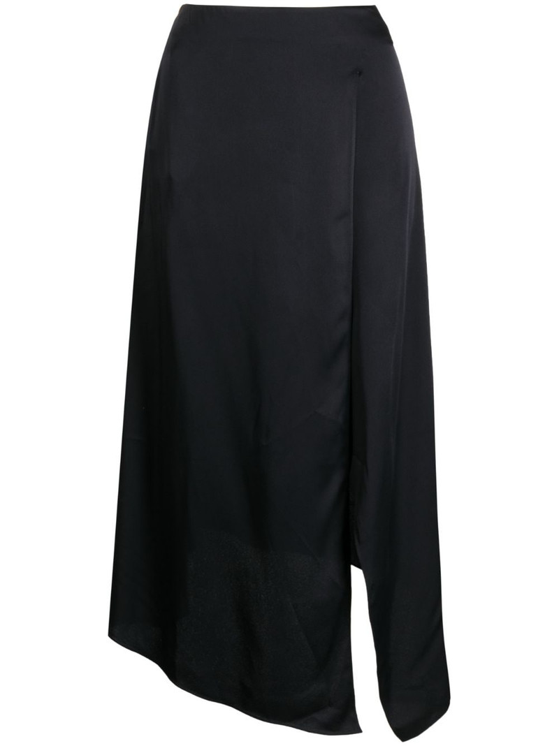 asymmetric high-waisted midi skirt 1