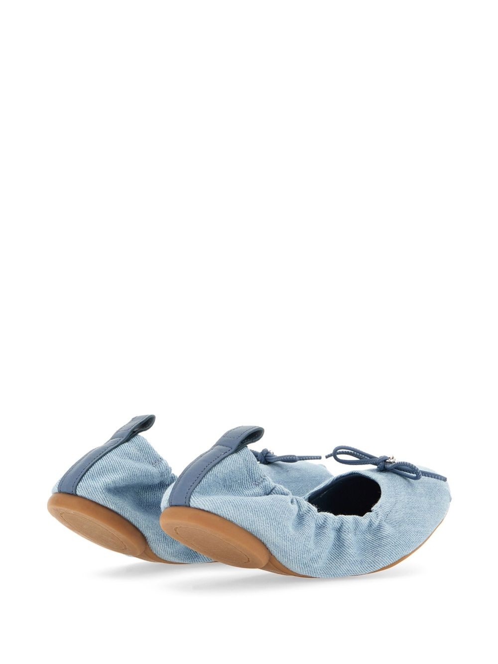 denim ballerina shoes - 3