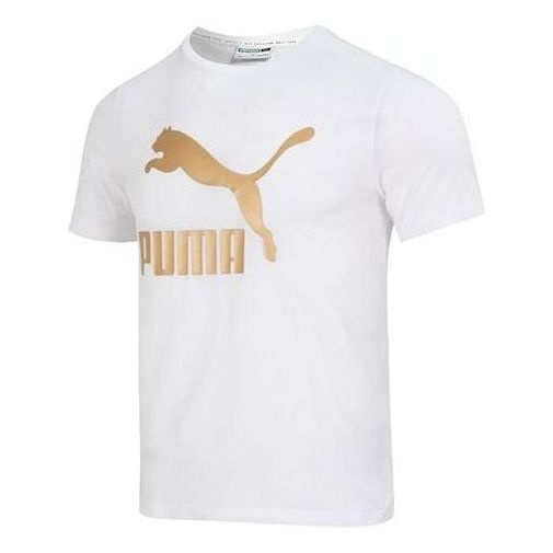 PUMA Printed Short Sleeve T-Shirt 'White' 621559-02 - 1