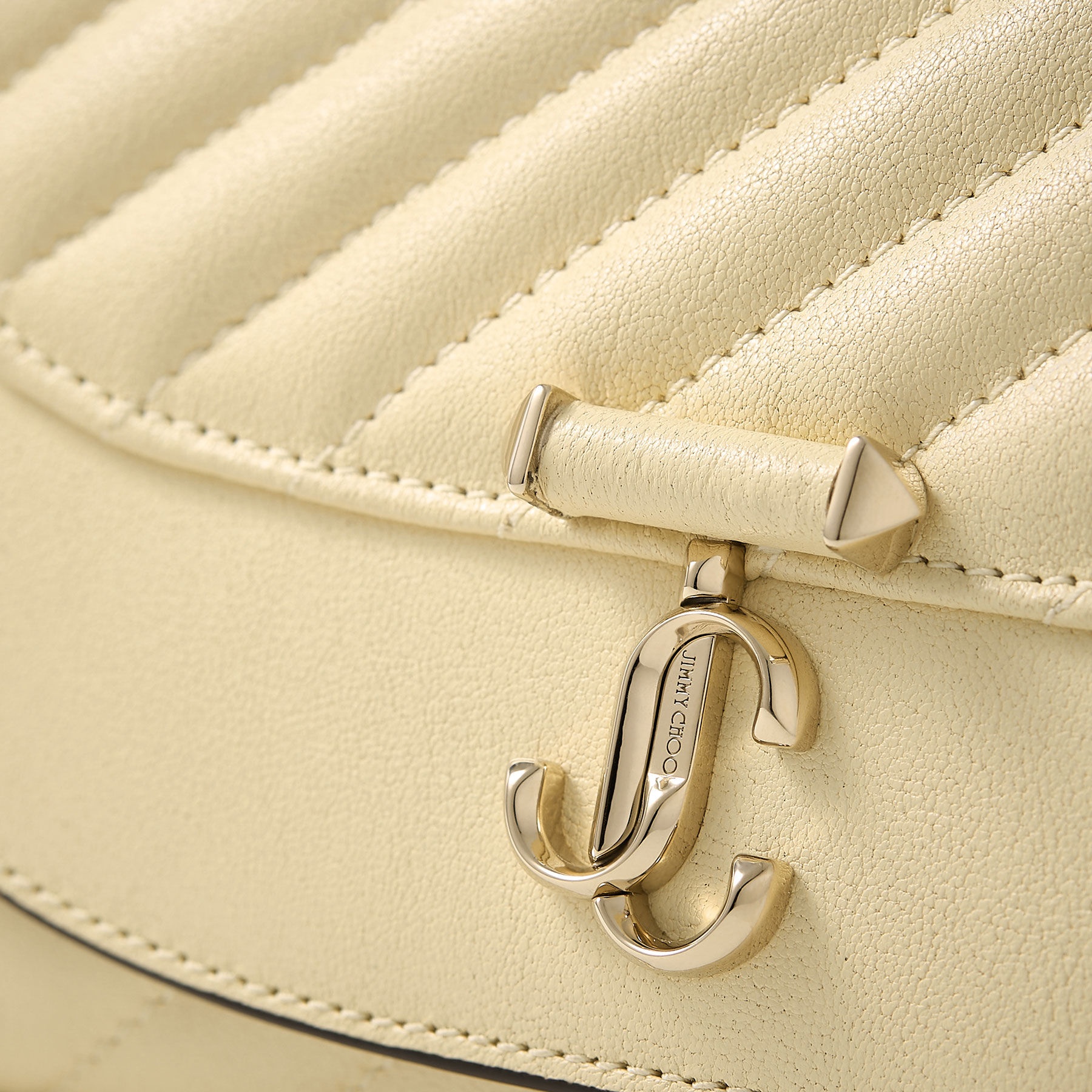 Avenue Curve Wallet Chain
Buttermilk Quilted Biker Leather Wallet with Chain - 3