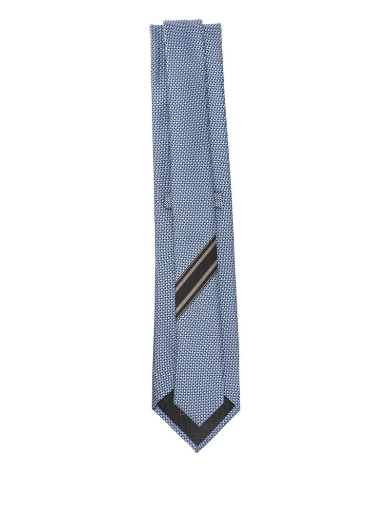 Brioni geometric-pattern tie outlook