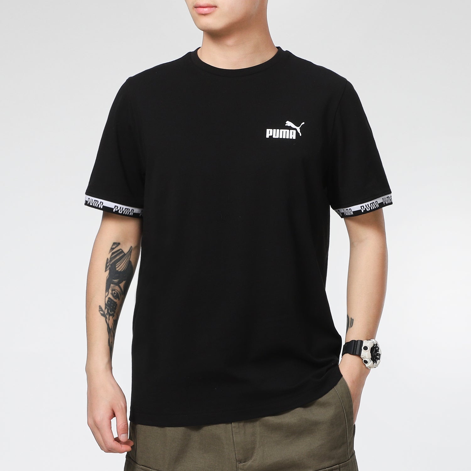 PUMA Short Sleeve T-Shirt 'Black' 855985-01 - 3