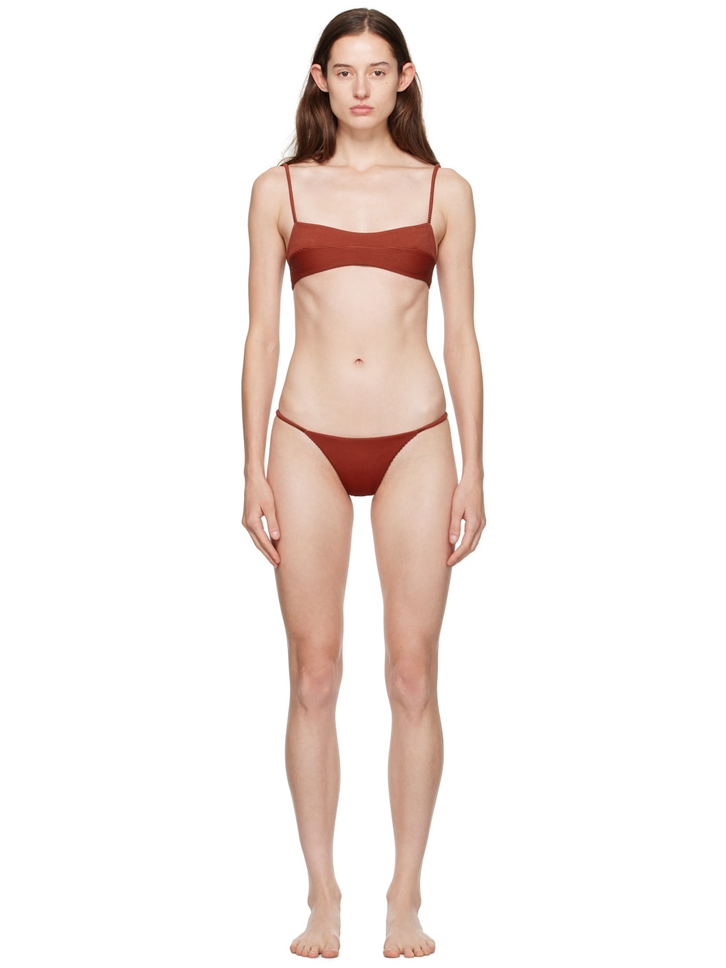 Burgundy Agatha & Lari Bikini - 1