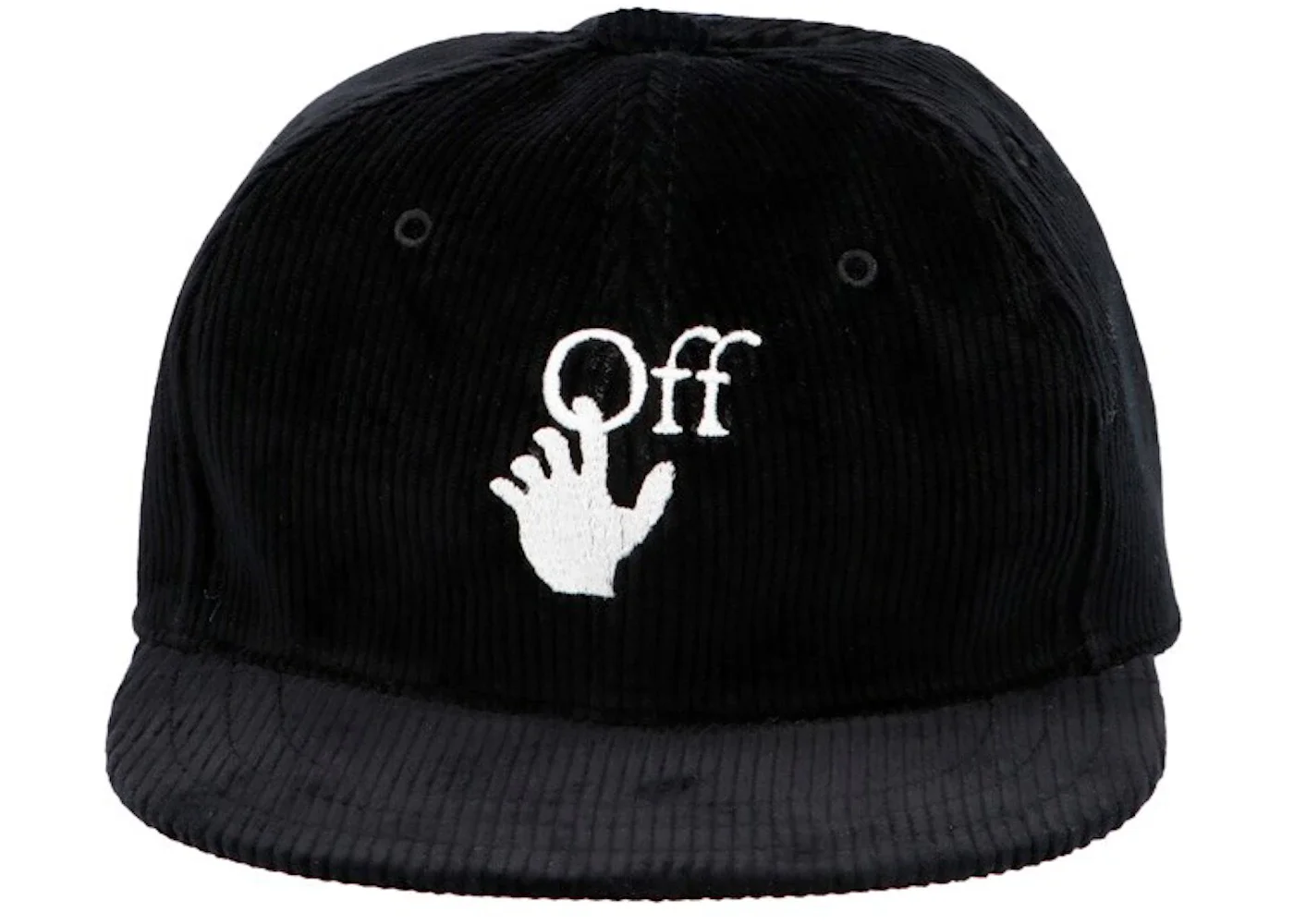 OFF-WHITE Corduroy Logo Cap Black - 1