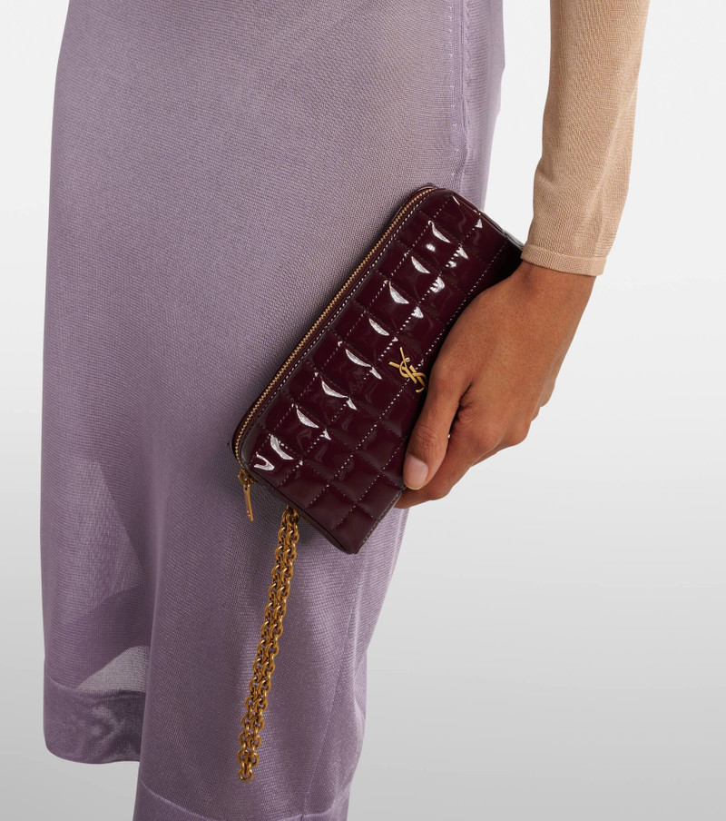 SAINT LAURENT Cassandre matelassé faux leather pouch outlook